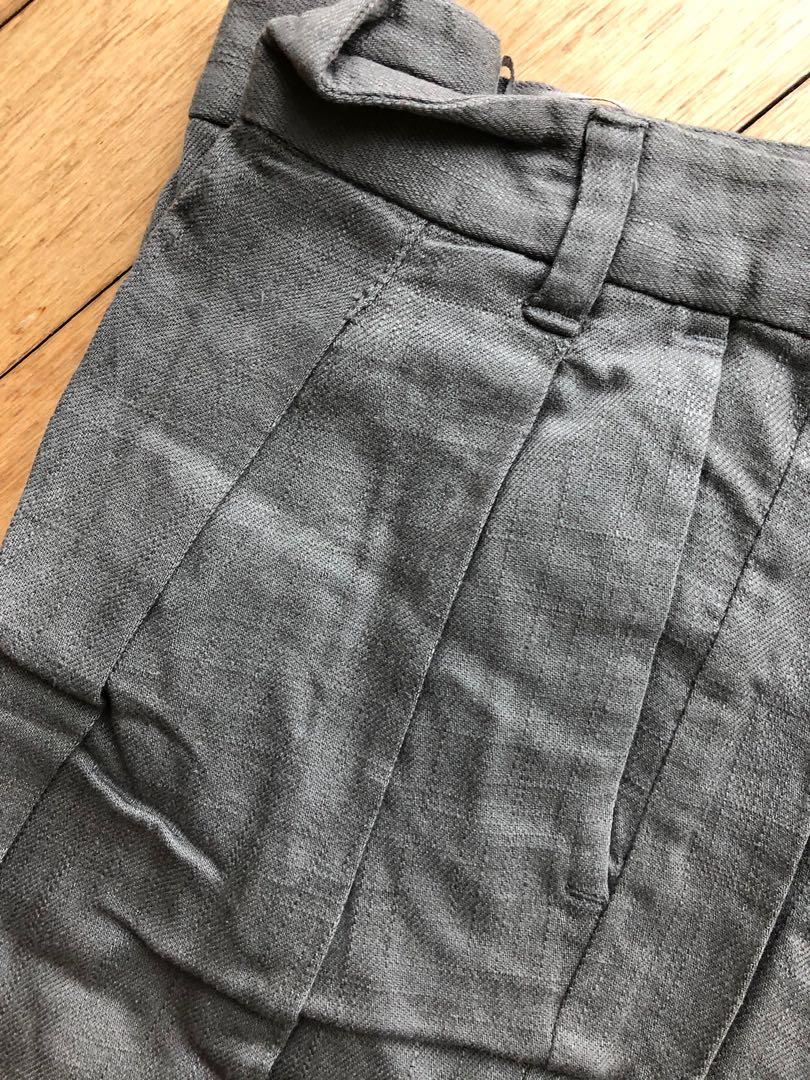 Next grey linen trousers outlet