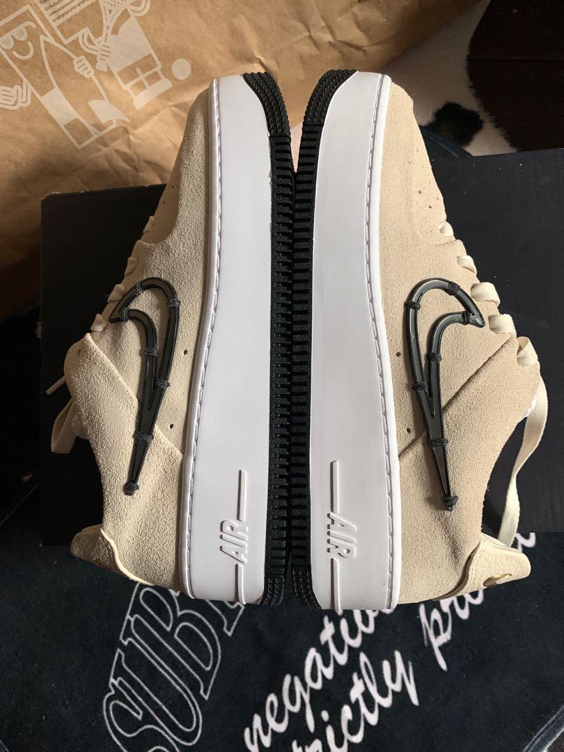 Nike air force 1 sage low lx light cream black sales