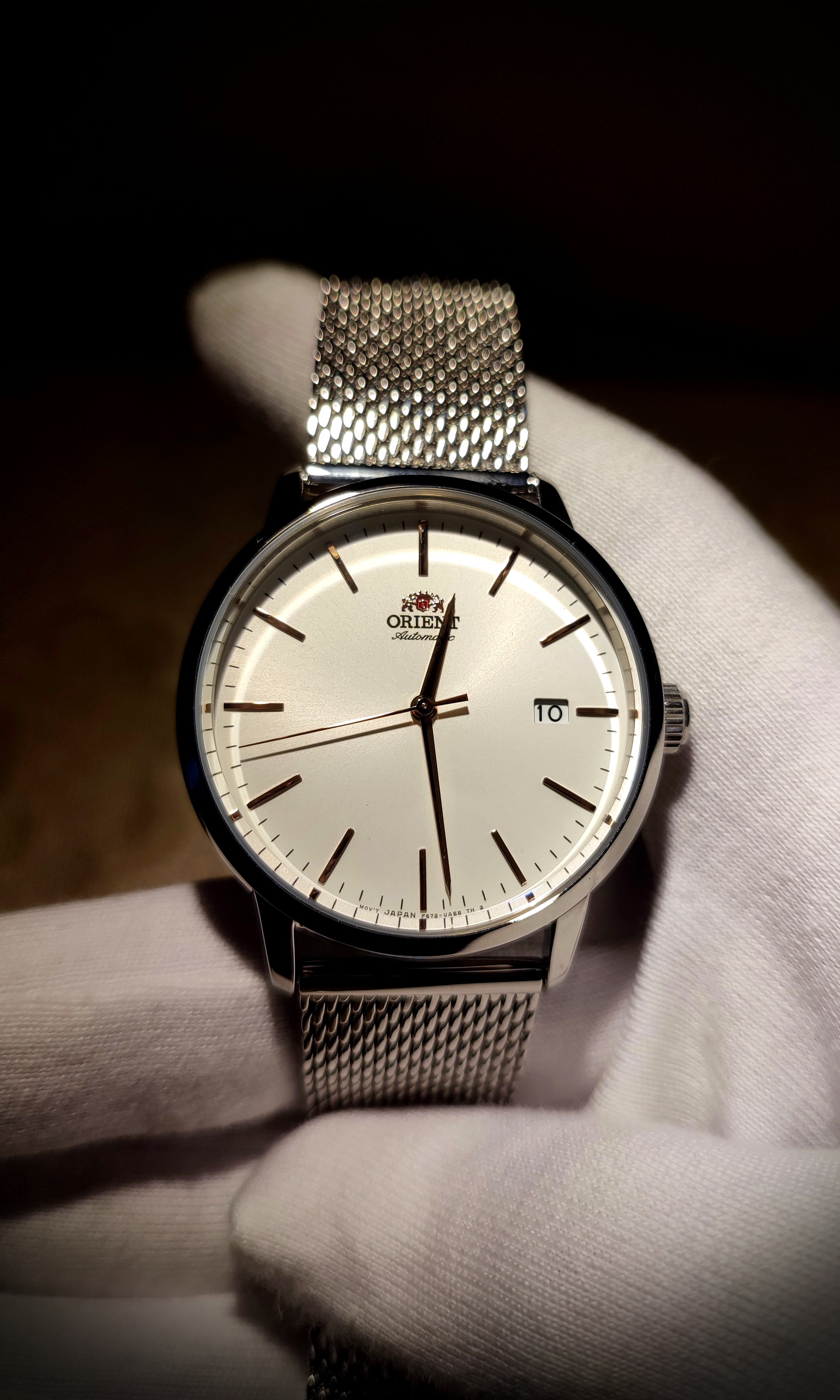 Orient maestro white dial store
