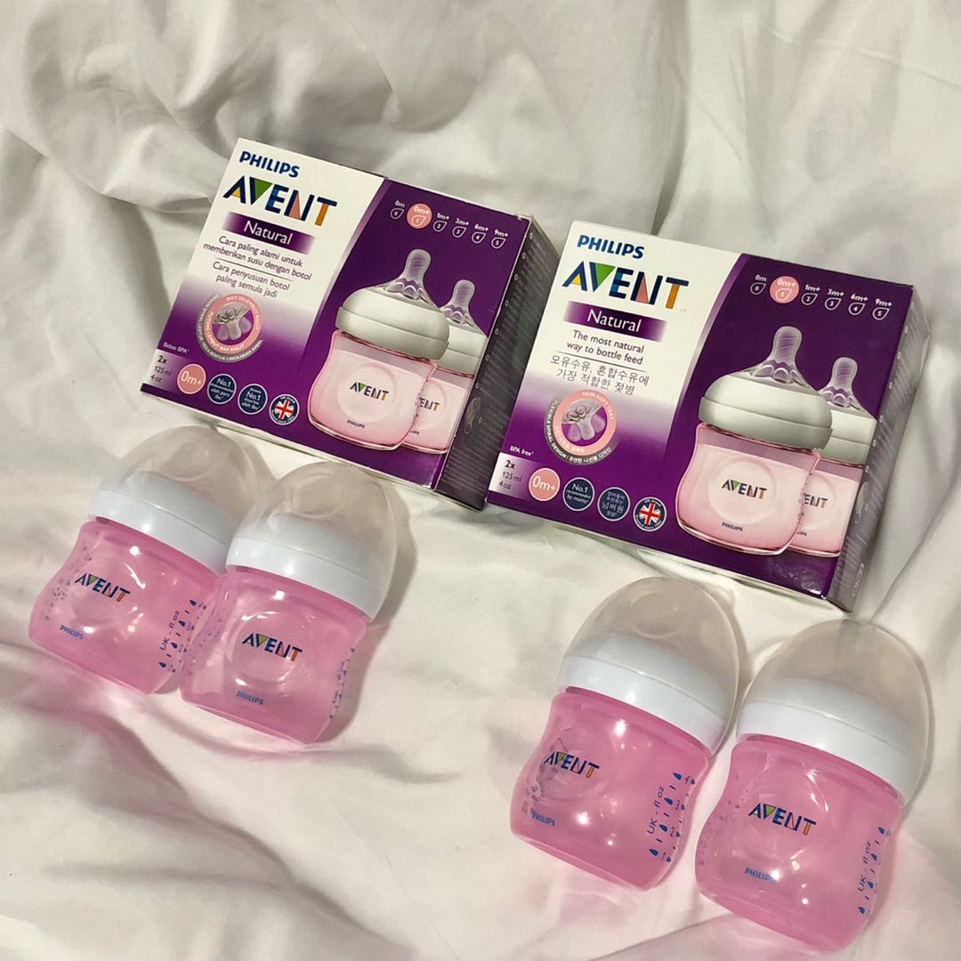 Pink avent bottles shop