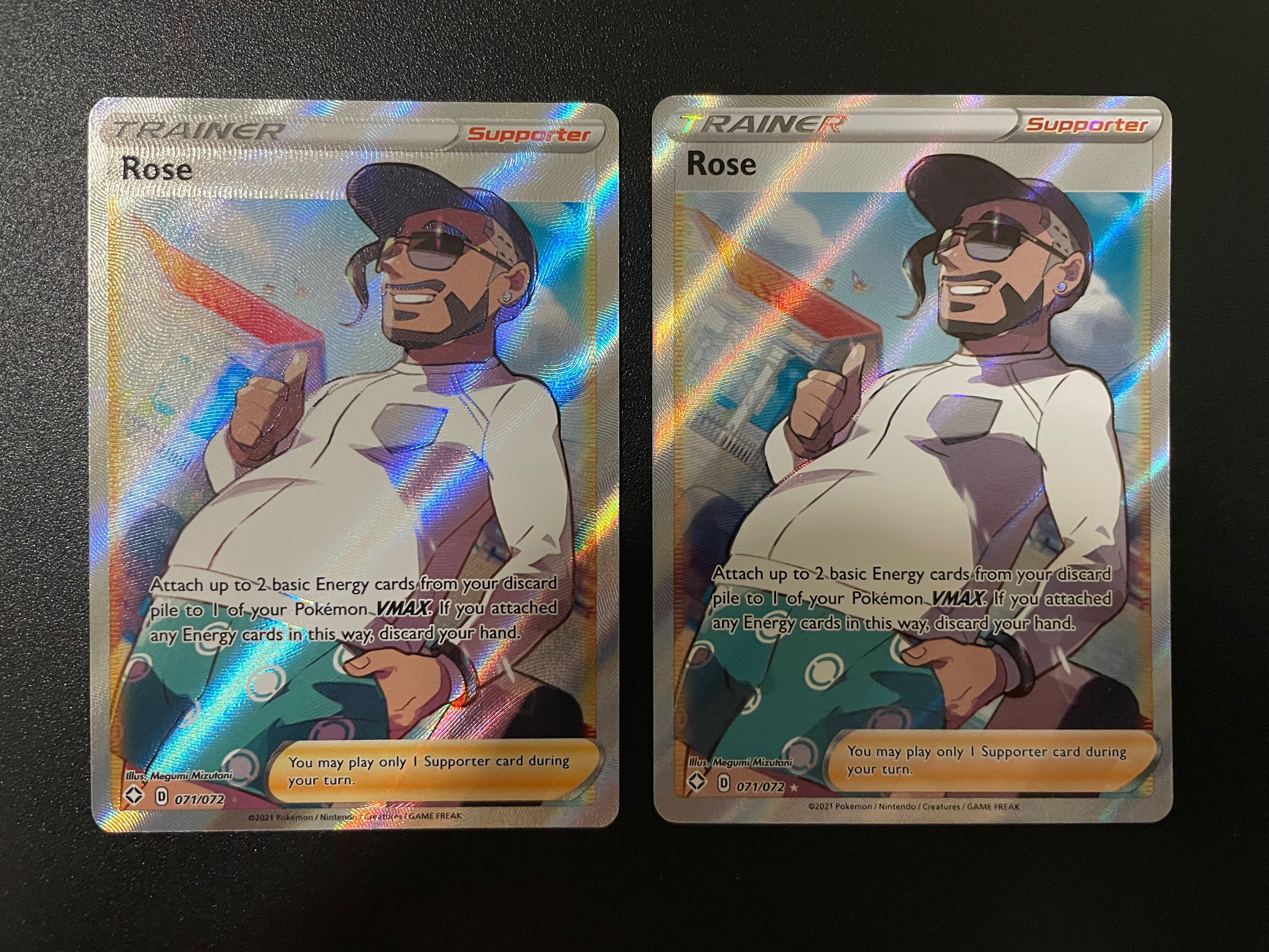 Pokemon TCG Rose - 71/72 - Full Art Ultra Rare Shining Fates Pokemon card ,  Hobbies & Toys, Toys & Games on Carousell