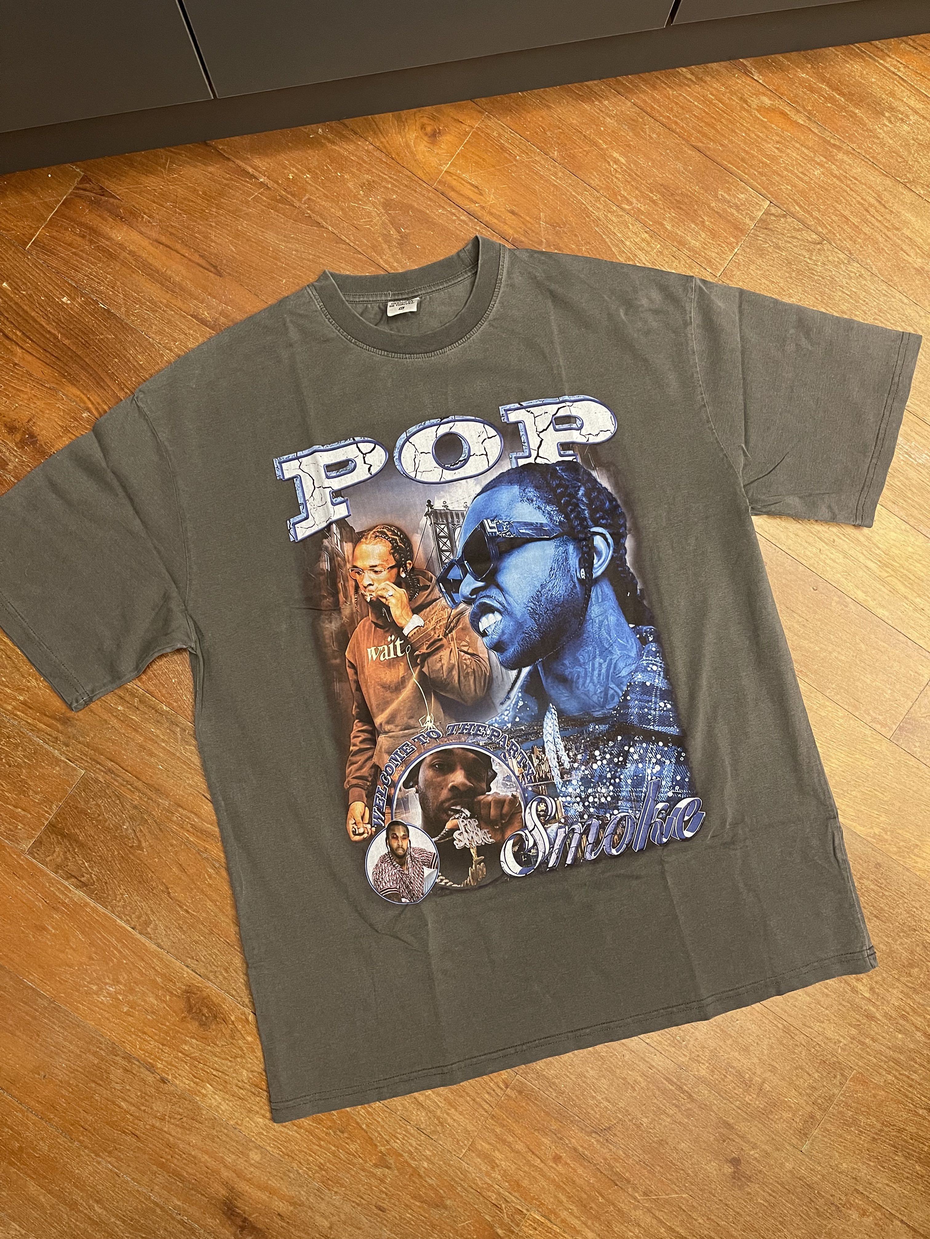 Pop Smoke Rap Tee, Men's Fashion, Tops 