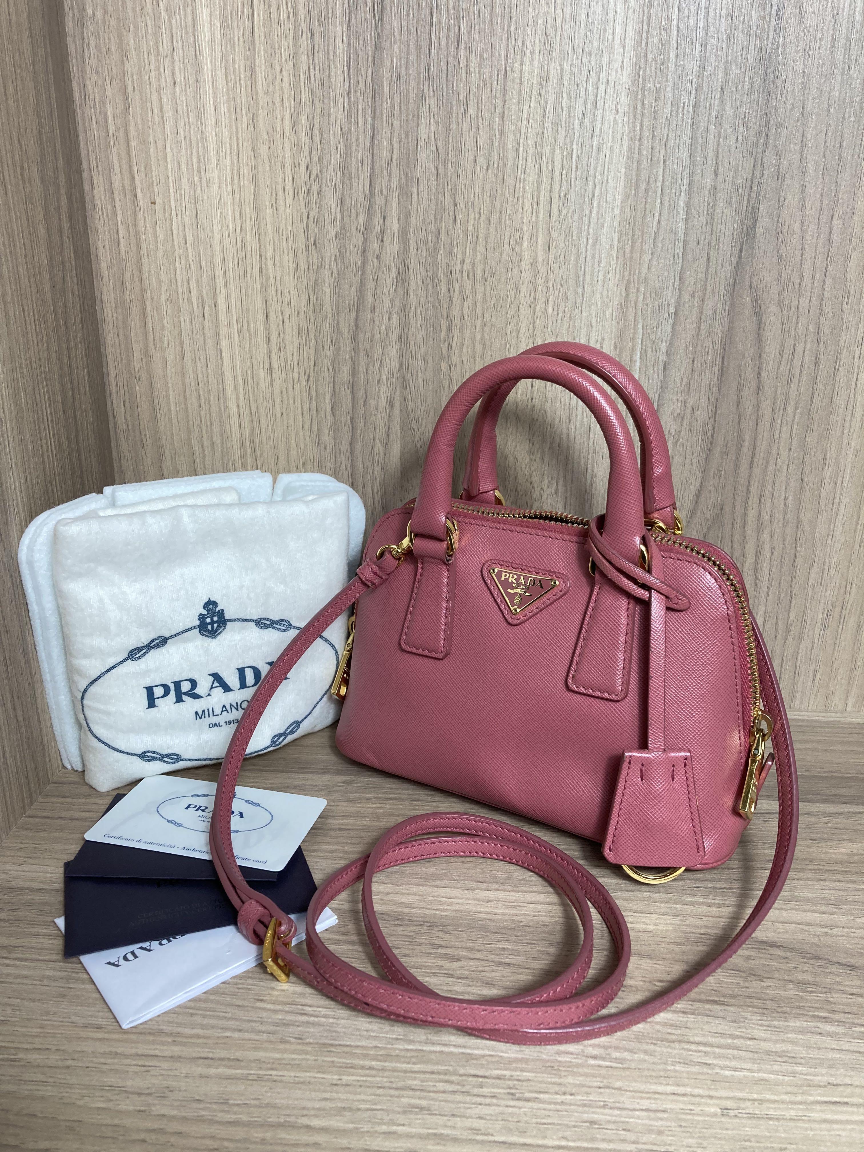 Prada Nylon and Saffiano leather mini-bag very lightly used