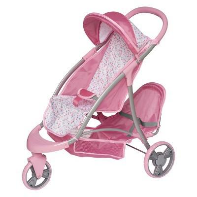 Preloved Perfectly Cute Baby Doll Double Stroller Duo Jogger