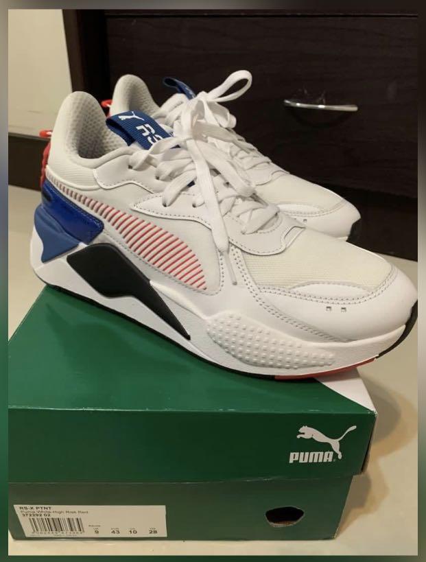 Puma rsx white best sale green