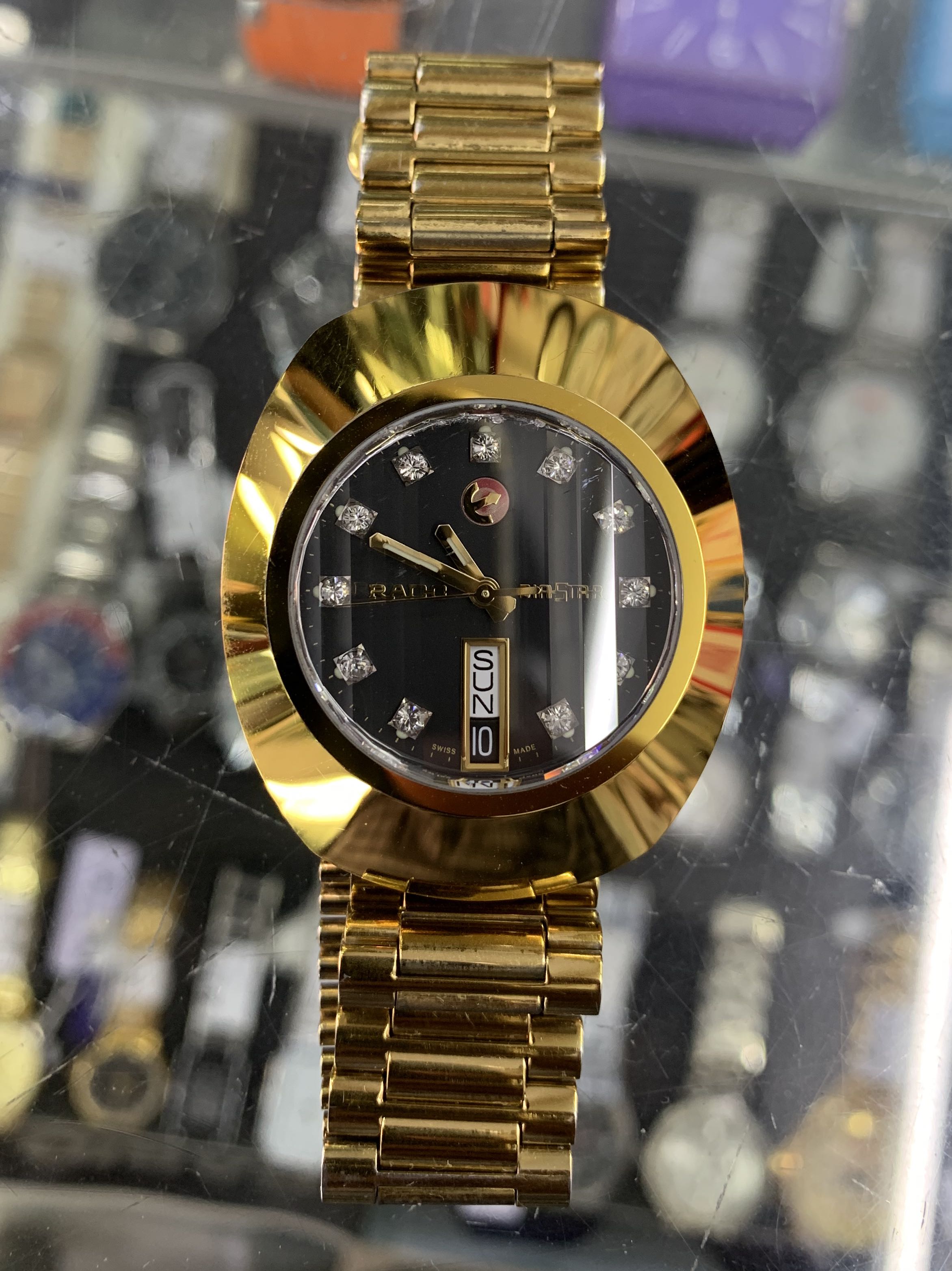 Rado diastar gold watch on sale