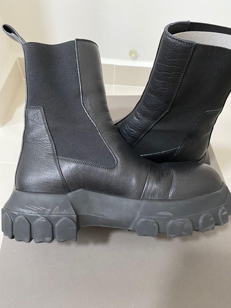 Rick Owens Mega Bozo Tractor Beetle Boots, Men's Fashion, Footwear ...