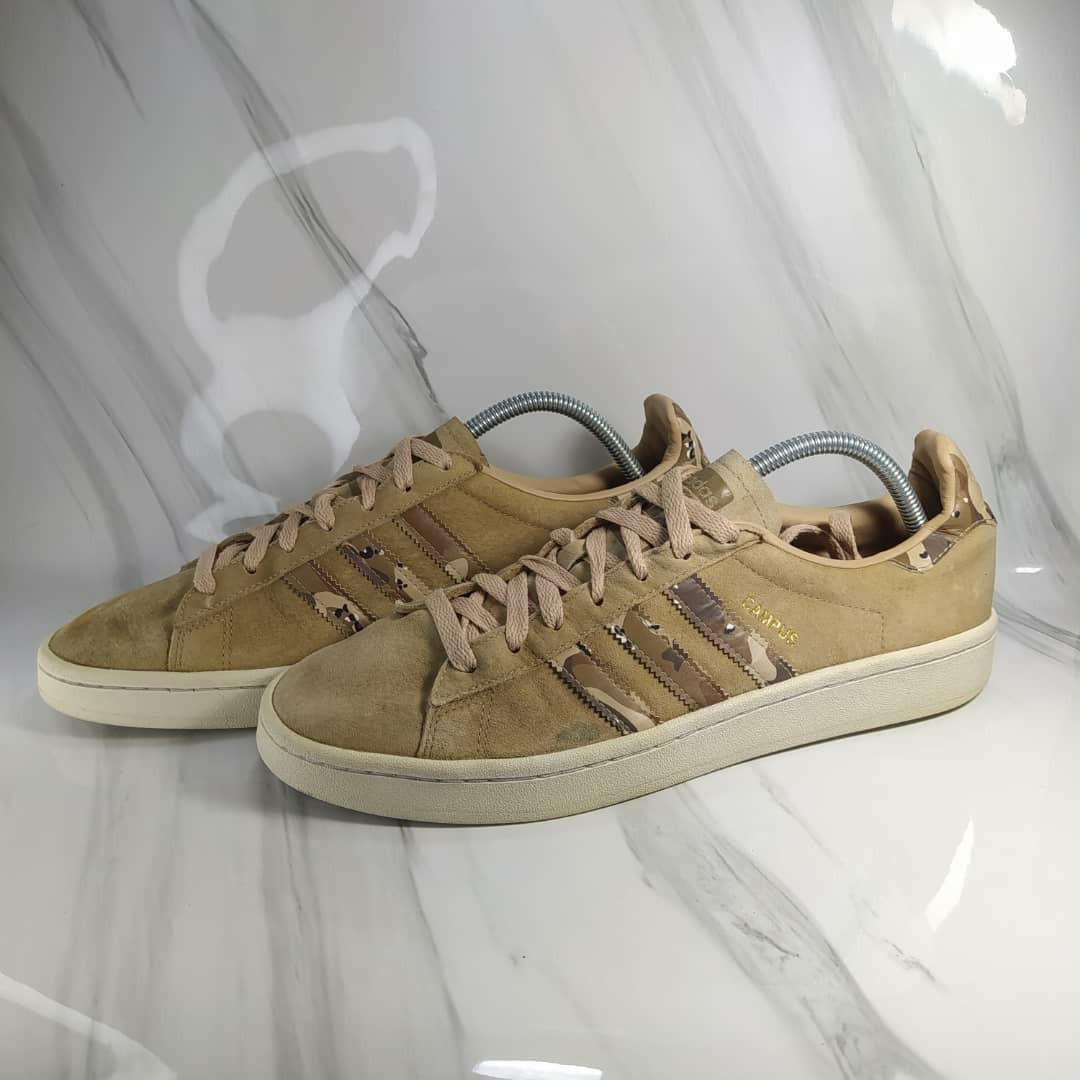 konstant skildpadde Ledig Sepatu adidas campus army, Fesyen Pria, Sepatu , Sneakers di Carousell