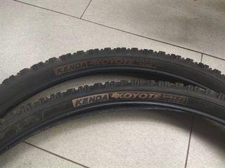 Set of front and rear kenda koyote 26" outer  tires mountain bike