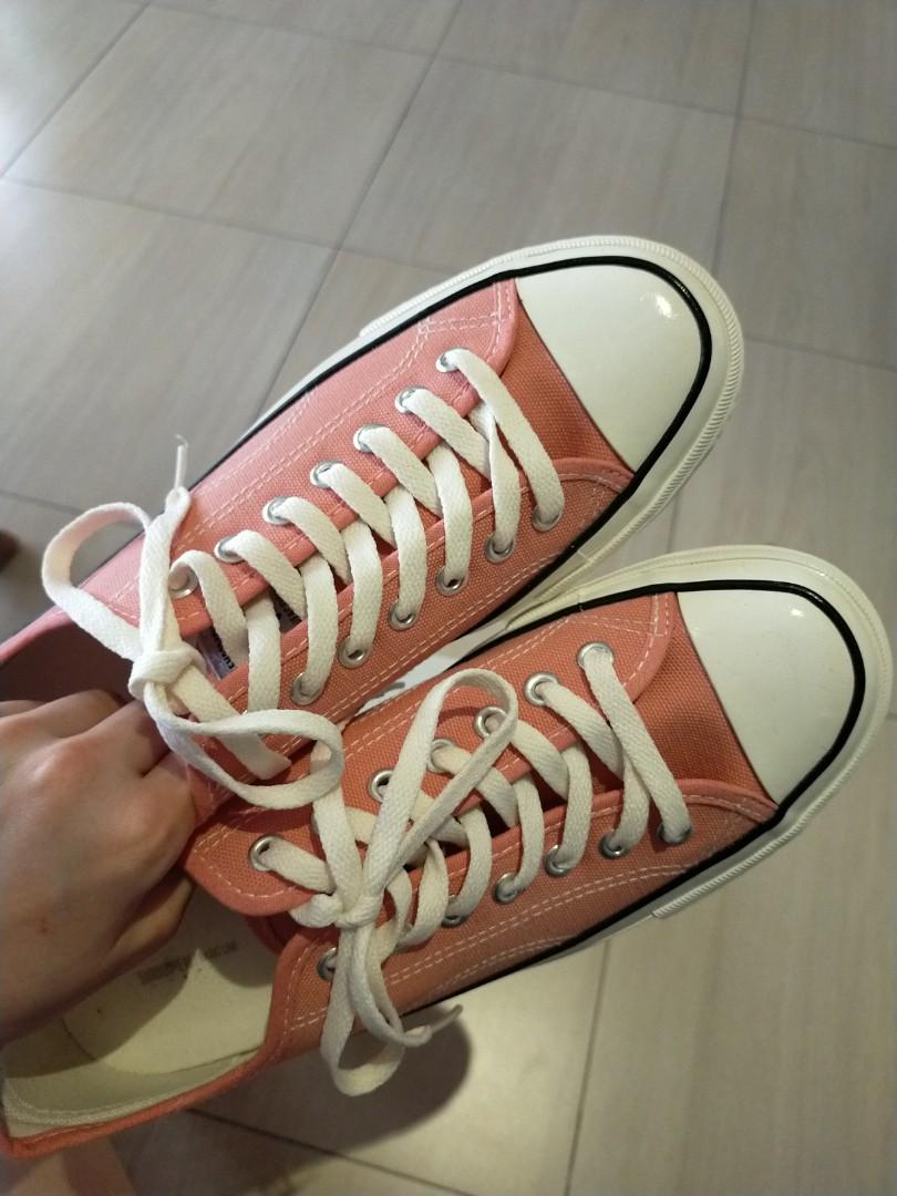 Shoopen waterproof canvas shoes pink shoopen