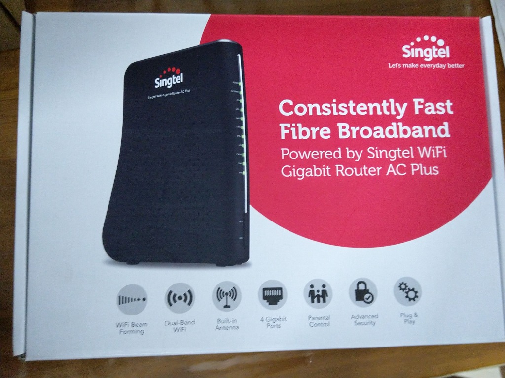 Singtel AC Plus router, Computers & Tech, Parts & Accessories ...