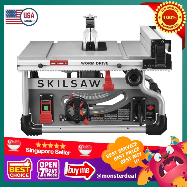 SKILSAW SPT99T-01 8-1/4 Inch Portable Worm Drive Table Saw, Furniture   Home Living, Home Improvement  Organisation, Home Improvement Tools   Accessories on Carousell