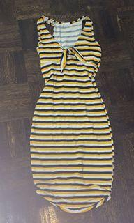 Striped bodycon dress