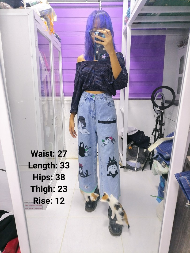 Studio Ghibli High Waist Baggy Pants 