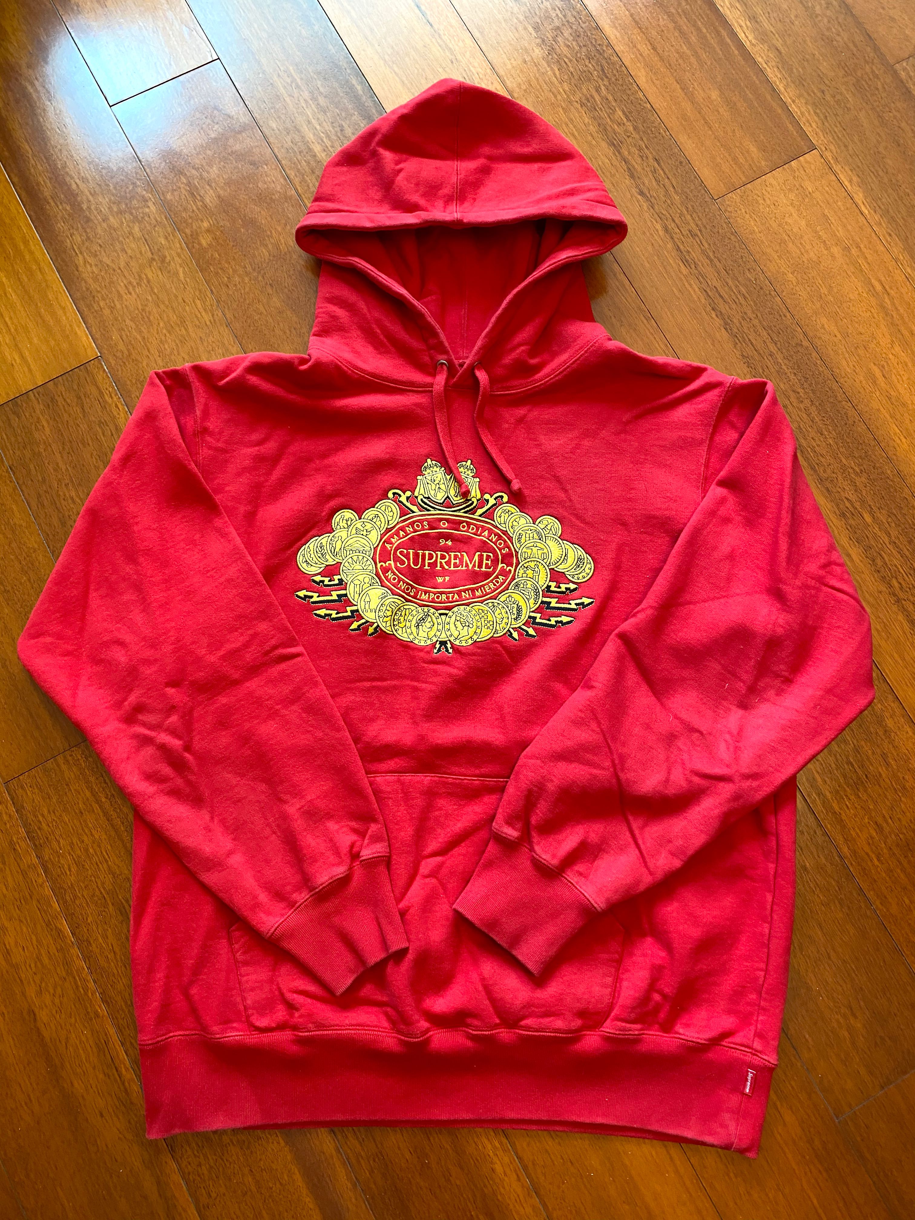 Supreme Amanos o Odianos Hoodie (Red), 名牌, 服裝- Carousell