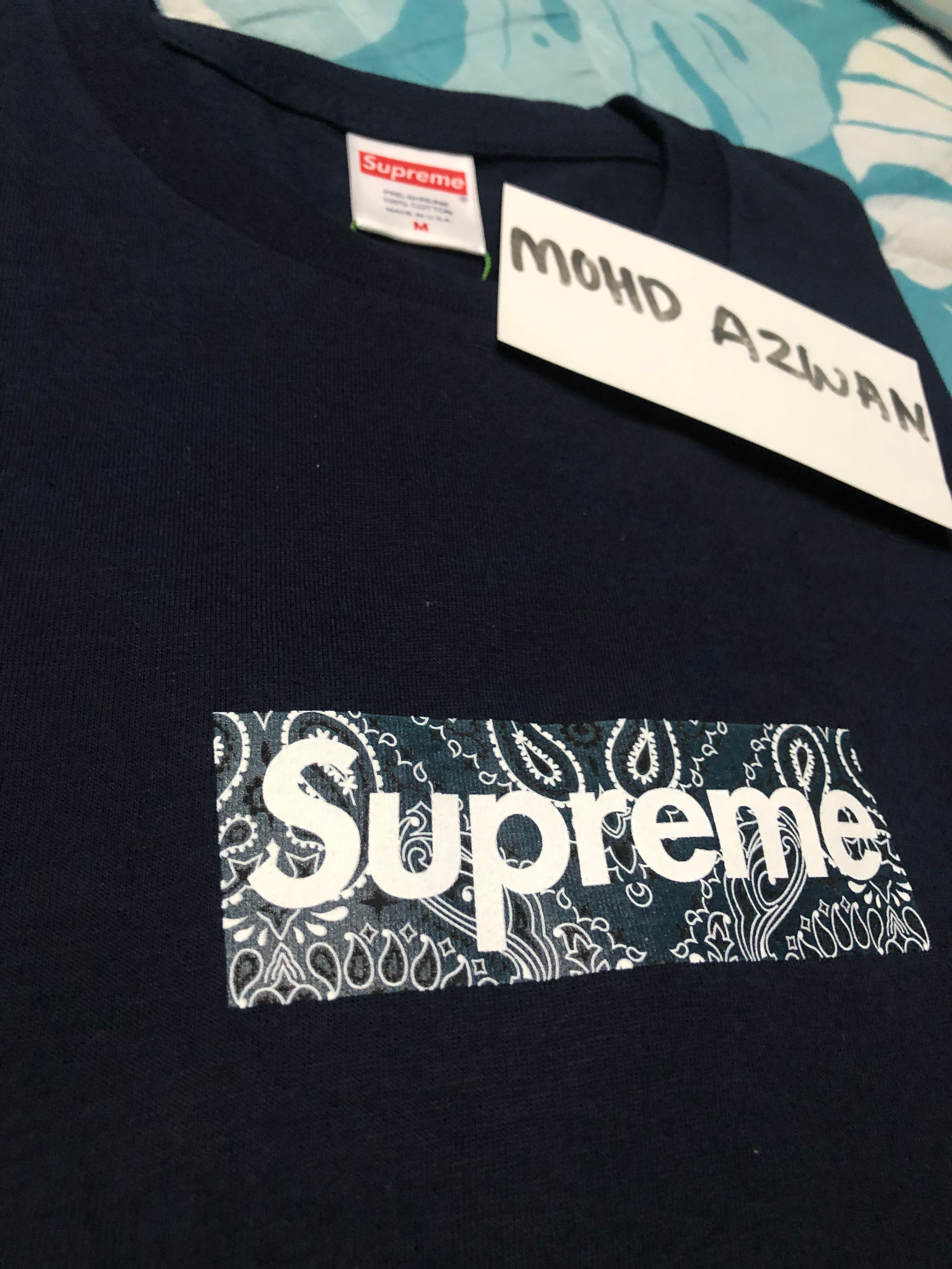 Supreme Bandana Box Logo Tee, Men's 