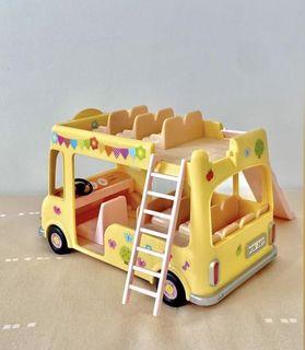 Sylvanian Families Nursery Double Decker Bus vehicle toy kids 