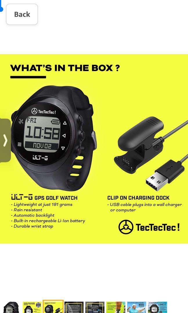 TecTecTec ULT-G Stylish, Lightweight and Multi-Functional Golf GPS
