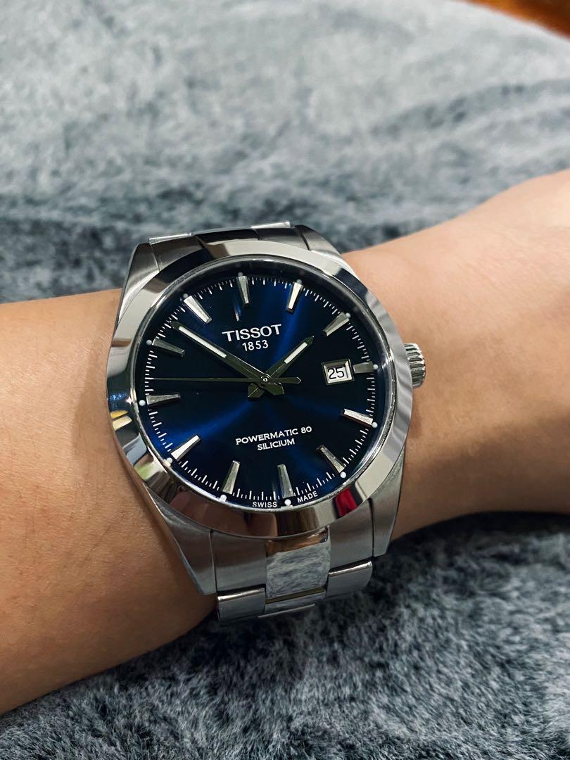 Tissot gentleman powermatic hotsell 80 silicium black dial