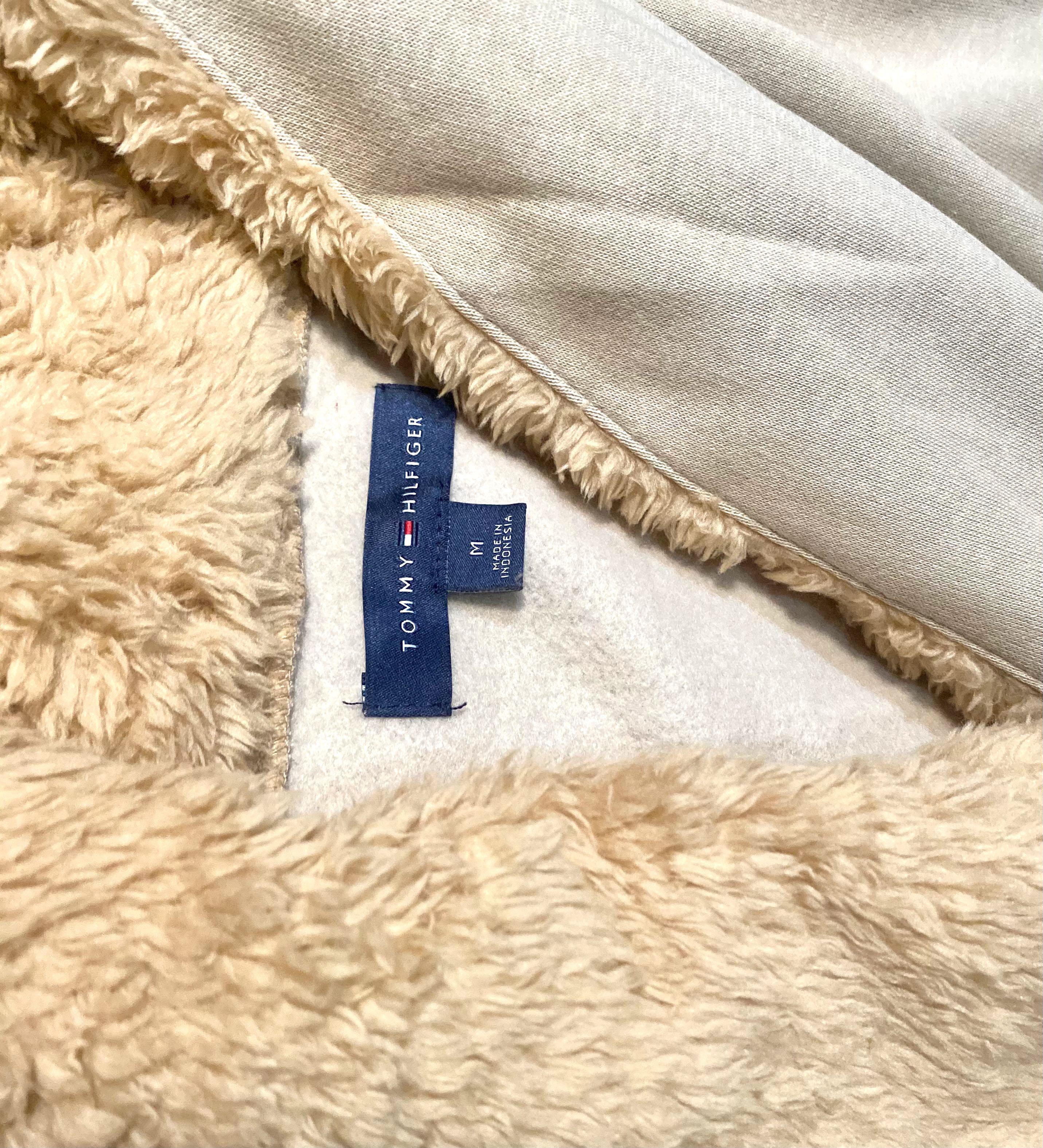 Tommy Hilfiger Fleece Coat, Fesyen 