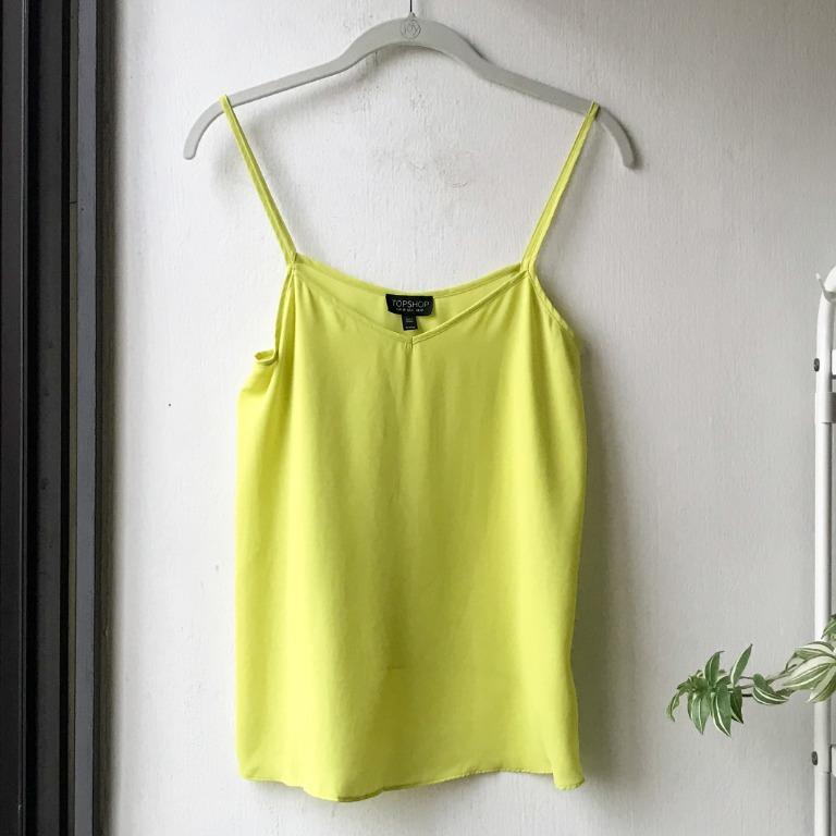 Neon yellow outlet cami top