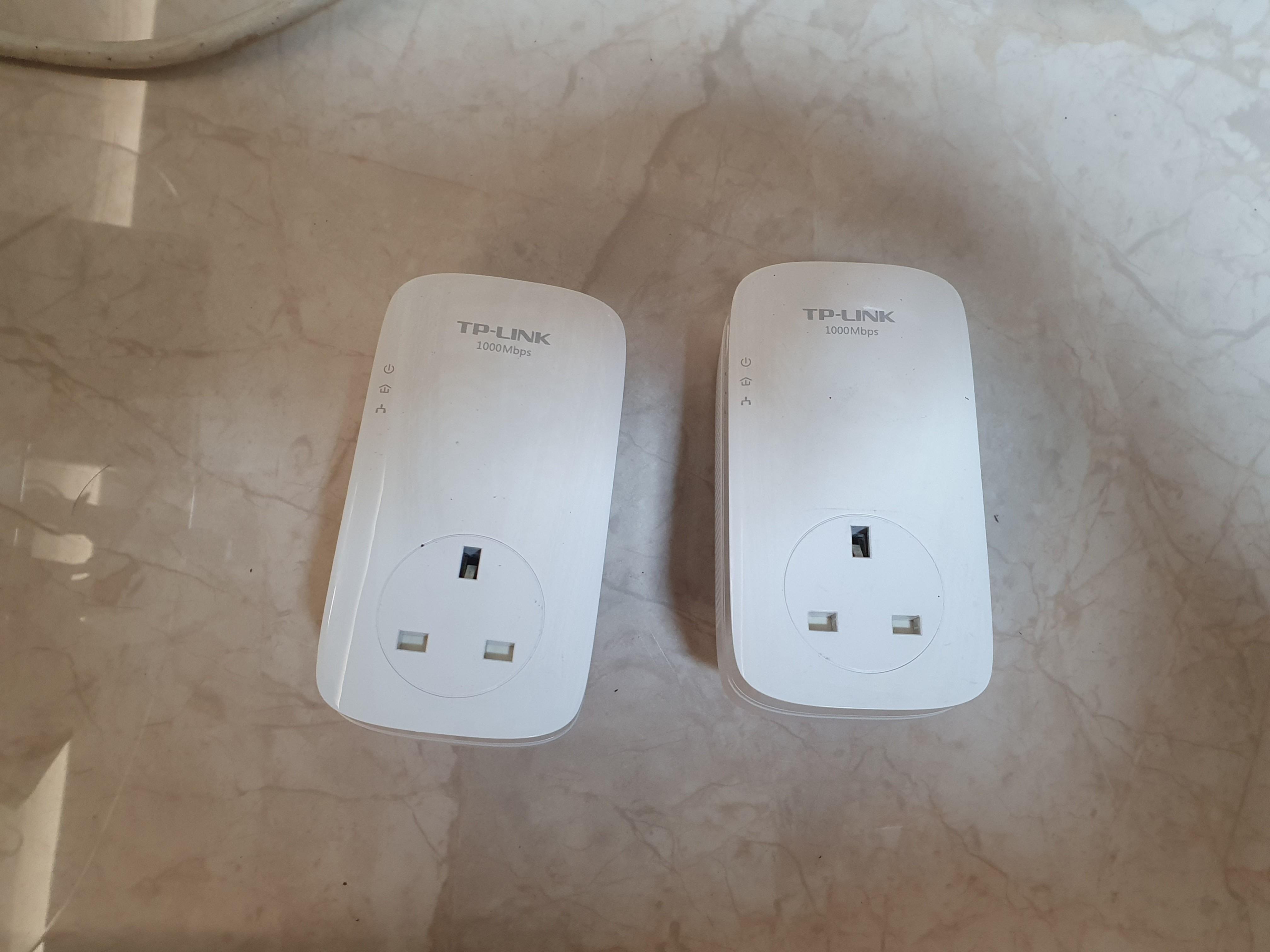 Tp Link Av1000 Powering Ethernet Adapter Computers Tech Parts Accessories Networking On Carousell