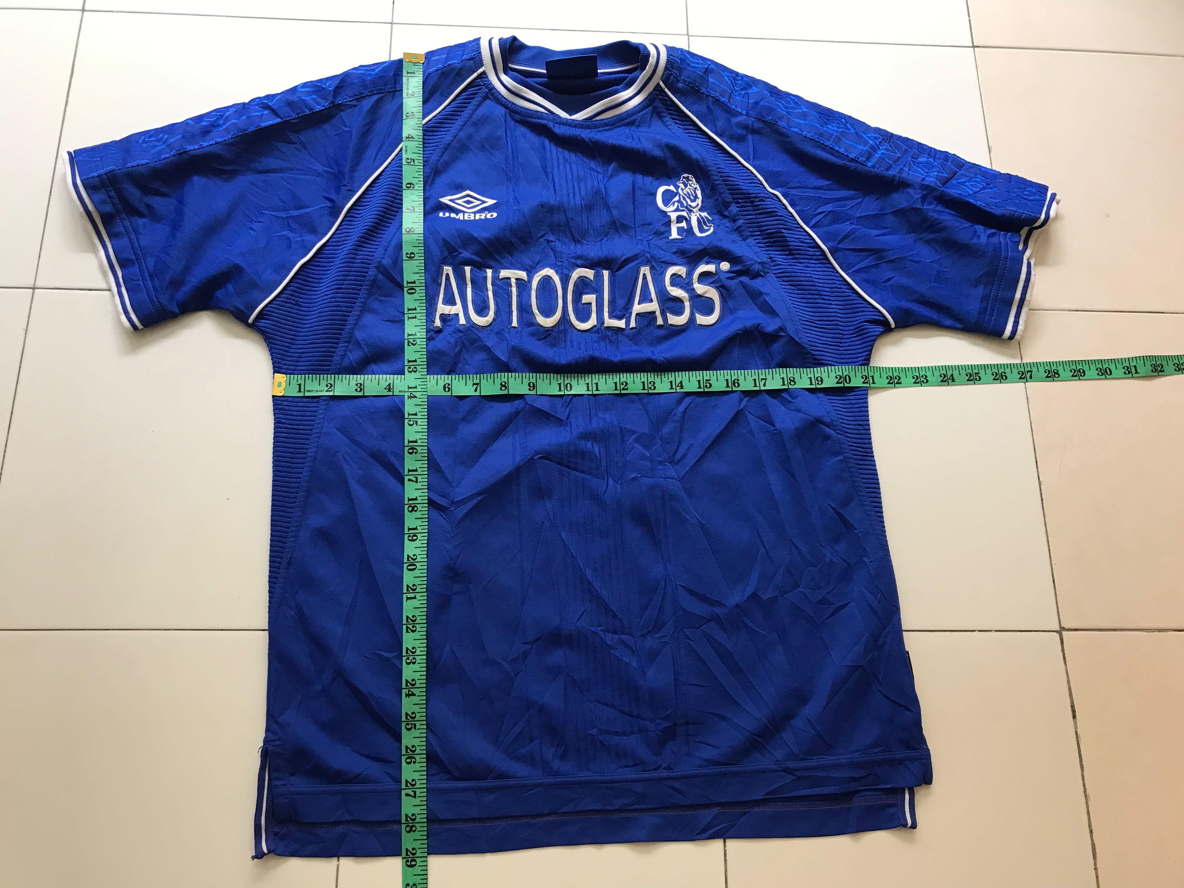 Very rare vintage jersey jersi chelsea autoglass Men s Fashion