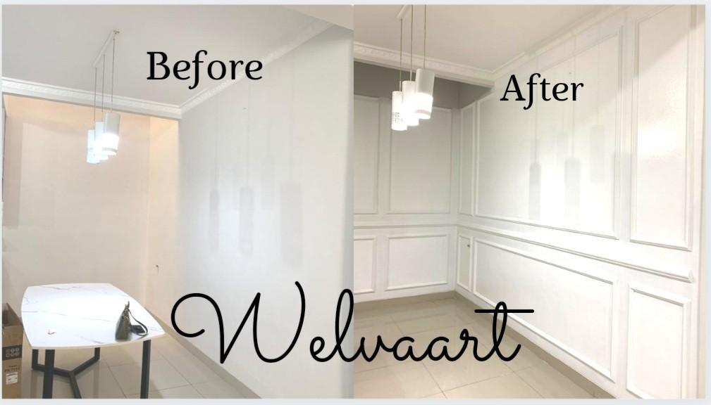 Wall Molding Classic (Gypsum) dan jasa pasang Membuat rumah terlihat