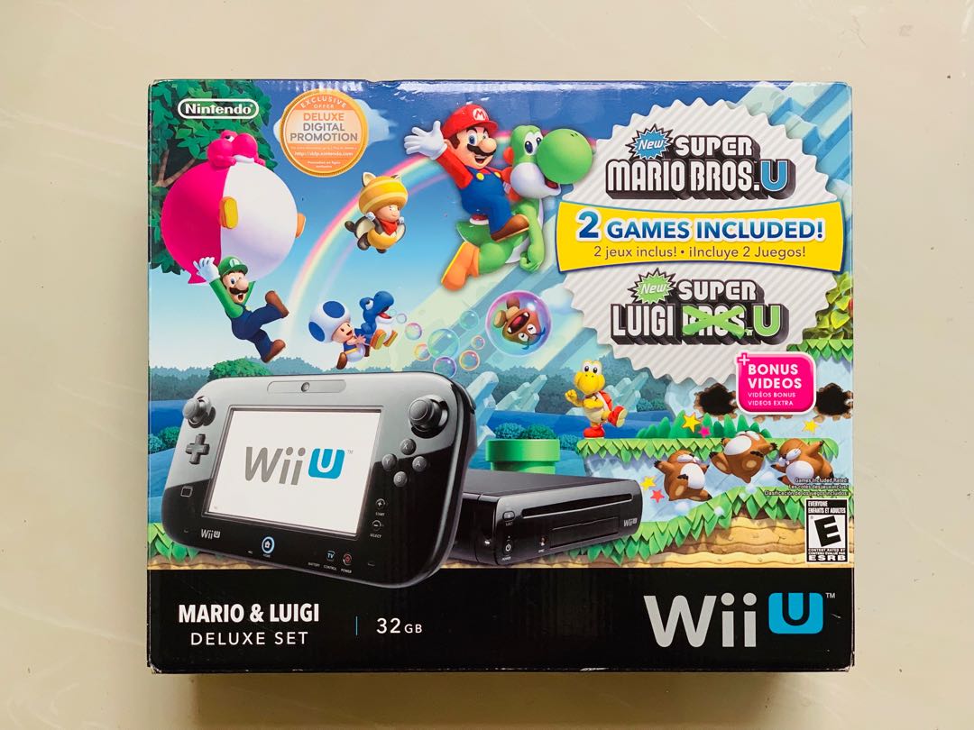 Wii U Console Mario & Luigi Deluxe Set, Video Gaming, Video Game
