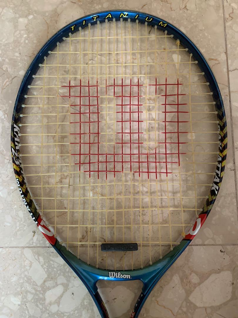 Wilson Rak Attack Titanium 23 inches junior tennis racket, Sports ...