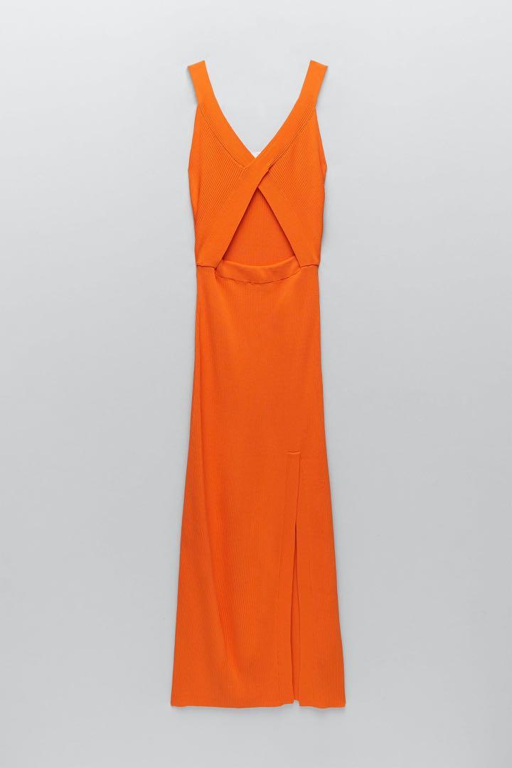 Zara Limited Edition Cut Out Knit Midi 