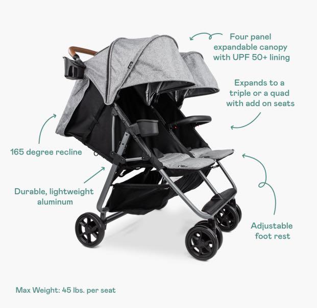 Zoe double stroller, Babies & Kids, Going Out, Strollers on Carousell