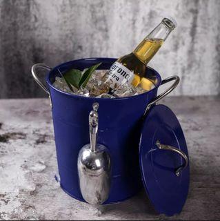 3.4L Dry Ice Bucket Tableware Double Ice Bucket Beverage Beer French Fries Snacks Champagne Bucket With Ice Shovel