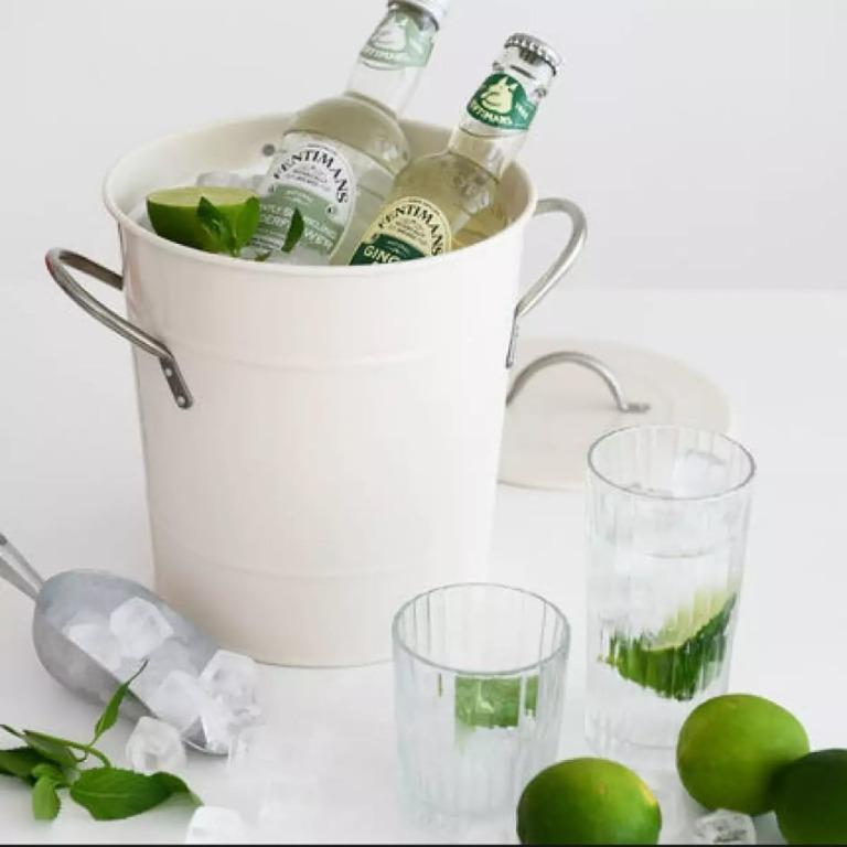 3.4L Dry Ice Bucket Tableware Double Ice Bucket Beverage Beer French ...