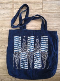 購自日本 飛彈高山 傳統藍染布袋64232220143107110