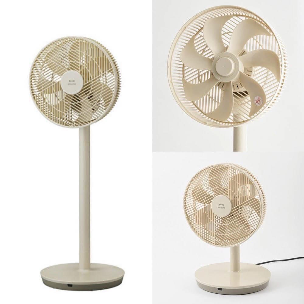 BRUNO DC Geometric Frame Fan ベージュ 全新行貨bruno dc geometric frame fan 靜音座地風扇BOE055 (白色