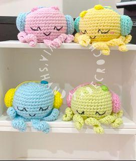 ❤️ Crochet Octopus with Headphones
