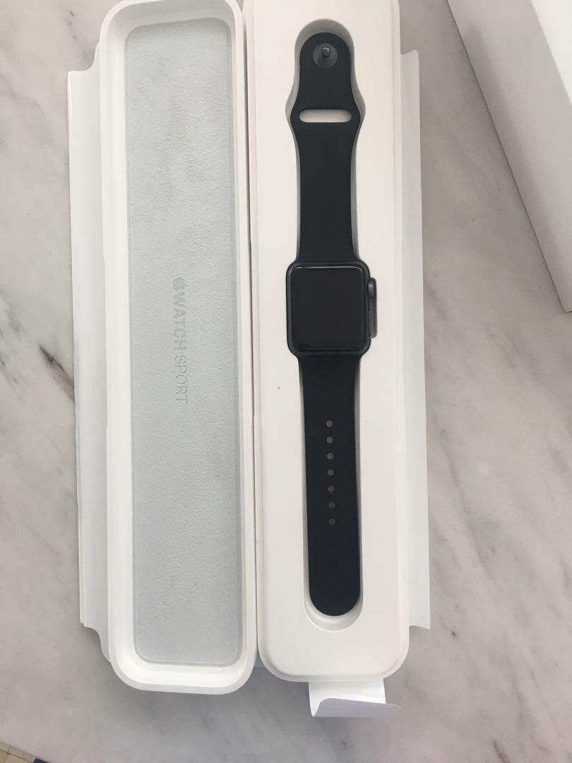 APPLE WATCH sport-7000 series space grey aluminium (38mm), Mobile Phones \u0026  Gadgets, Wearables \u0026 Smart Watches on Carousell