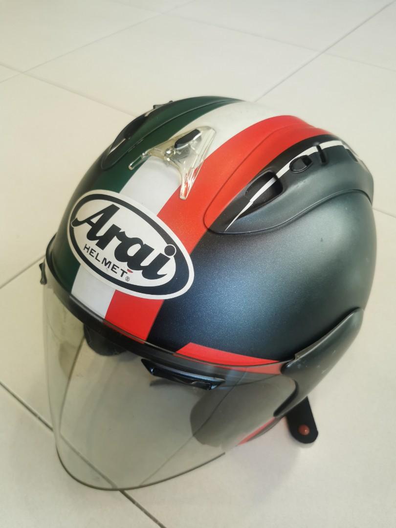 Arai Ram 4 tricolore, Motorcycles, Motorcycle Apparel on Carousell