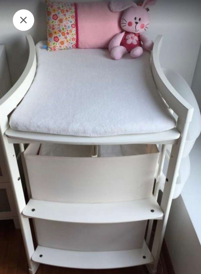Authentic Stokke Changing Table (white), Furniture & Home Living