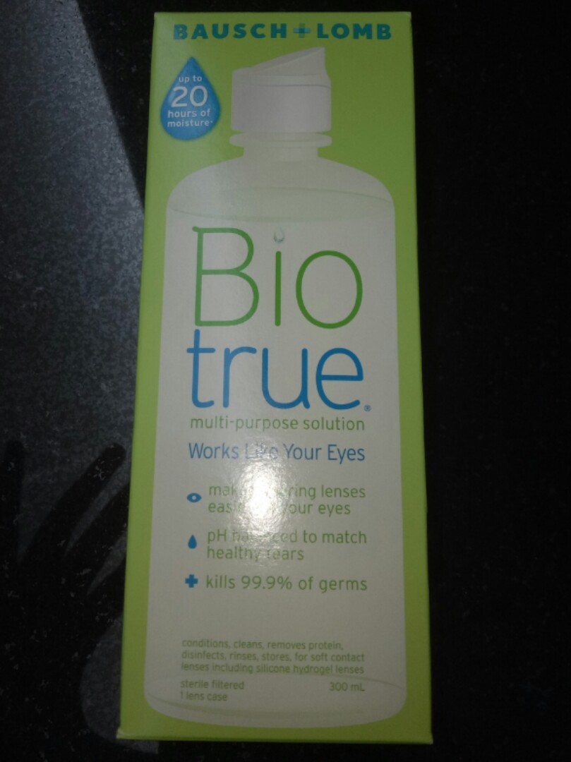 biotrue contact lens solution 300ml, Beauty & Personal Care, Vision