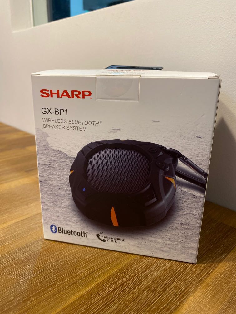 (BNIB) Sharp Wireless Bluetooth Speaker (GXBP 1), Audio, Soundbars