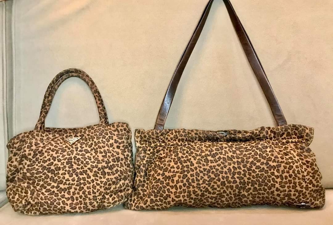 Bottega Veneta Leopard Print w Leather Trimmings Shoulder Bag and Mini Handbag Bundle Luxury Bags Wallets on Carousell