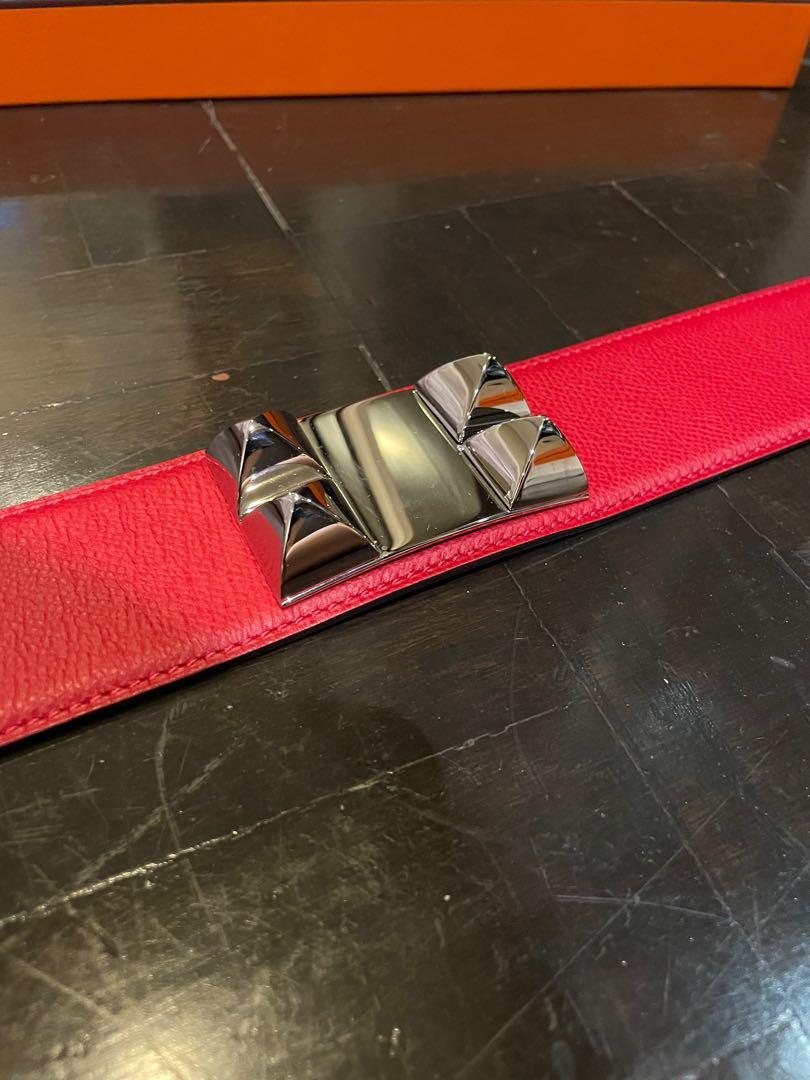 Brand new Hermes CDC Belt 80 Red (Rouge) Epsom leather, Luxury, Accessories on Carousell