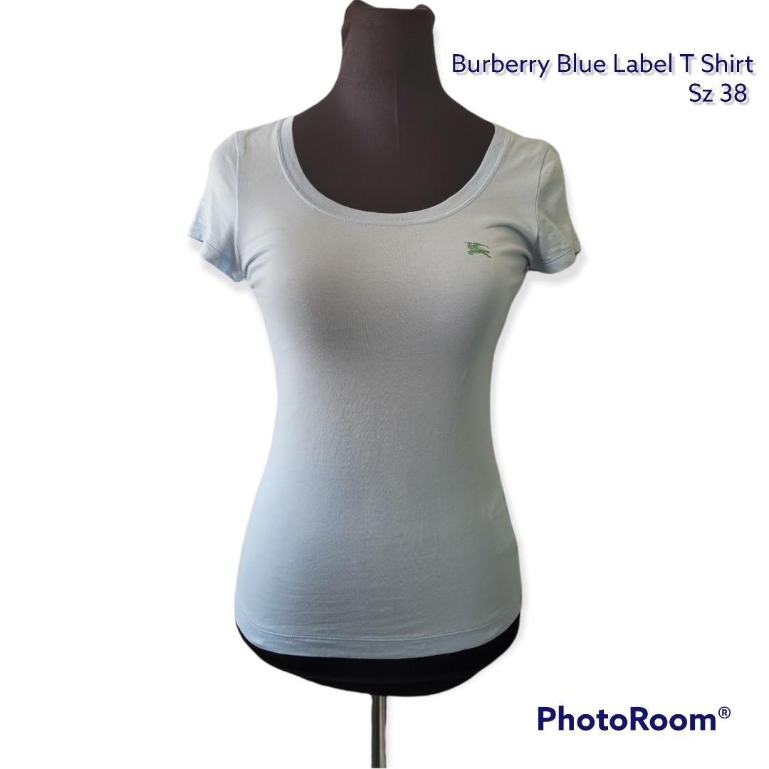 Burberry London Blue Label Cotton T-Shirt, Women's Fashion, Tops, Shirts on  Carousell