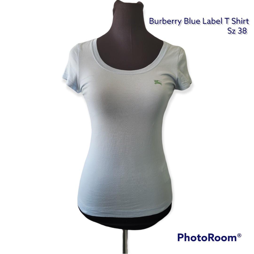 Burberry t shirt womens silver hot sale