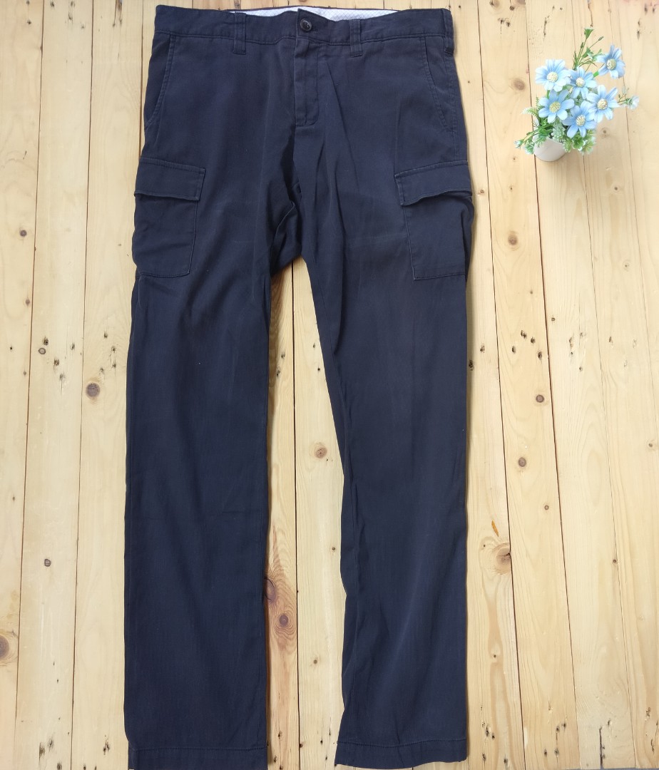 Cargo pant Global work slim fit saiz 3435, Men's Fashion, Bottoms