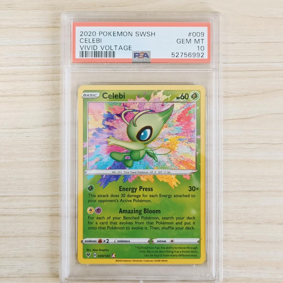 Celebi 9 Psa10 Amazing Rare Vivid Voltage Mint Pokemon Card 009 Hobbies Toys Toys Games On Carousell