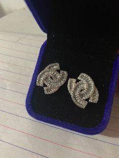 Diamond earrings 18k white Gold
