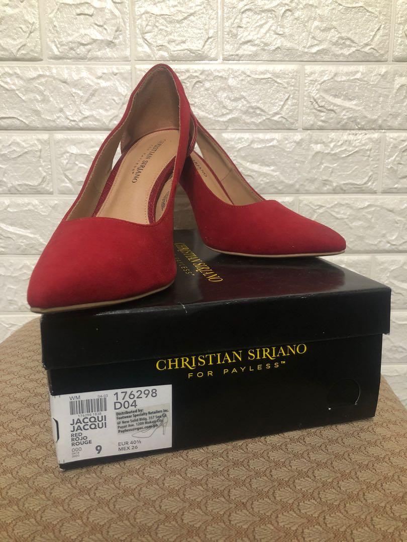 CHRISTIAN SIRIANO RED HEELS
